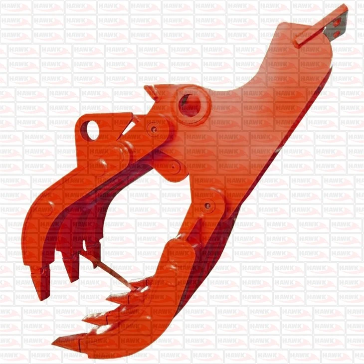 Mechanical Rock Grapple For Excavator