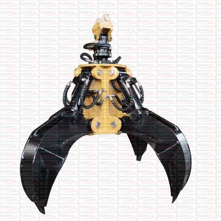 Excavator Hydraulic Orange Grapple