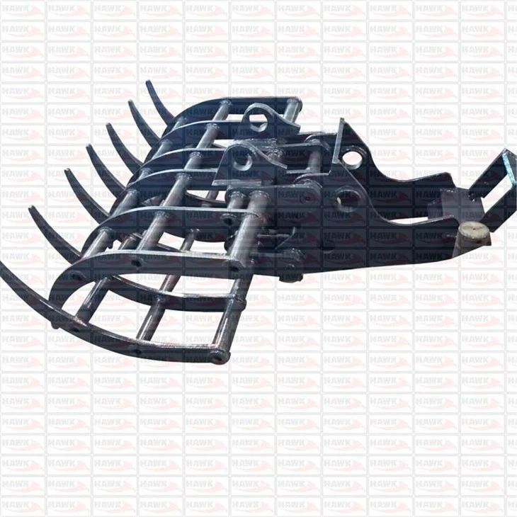 Excavator Mechanical Log Grapple Attachment